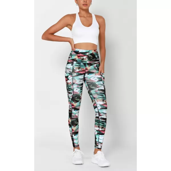imageODODOS Womens High Waisted Yoga Leggings with Pockets Tummy Control Non See Through Workout Athletic Running Yoga PantsFine Art Wine