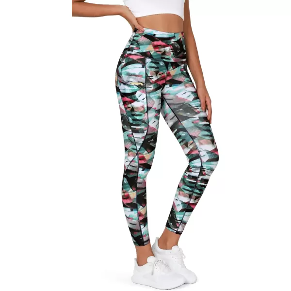 imageODODOS Womens High Waisted Yoga Leggings with Pockets Tummy Control Non See Through Workout Athletic Running Yoga PantsFine Art Wine
