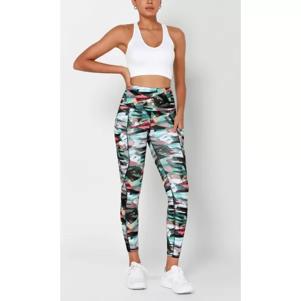 imageODODOS Womens High Waisted Yoga Leggings with Pockets Tummy Control Non See Through Workout Athletic Running Yoga PantsFine Art Wine