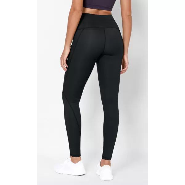 imageODODOS Womens High Waisted Yoga Leggings with Pockets Tummy Control Non See Through Workout Athletic Running Yoga PantsNight Rain