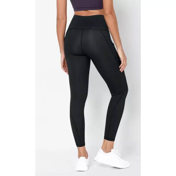 imageODODOS Womens High Waisted Yoga Leggings with Pockets Tummy Control Non See Through Workout Athletic Running Yoga PantsNight Rain