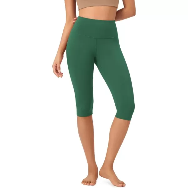 imageODODOS ODCLOUD Buttery Soft Lounge Yoga Capris for Women 14quot  19quot  21quot High Waist Capri LeggingsDark Green