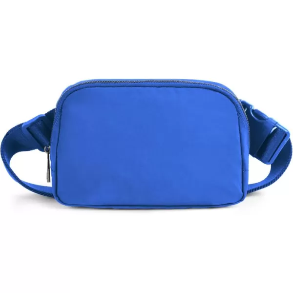 imageODODOS Unisex Mini Belt Bag with Adjustable Strap Small Fanny Pack for Workout Running Traveling Hiking IvoryWild Blue