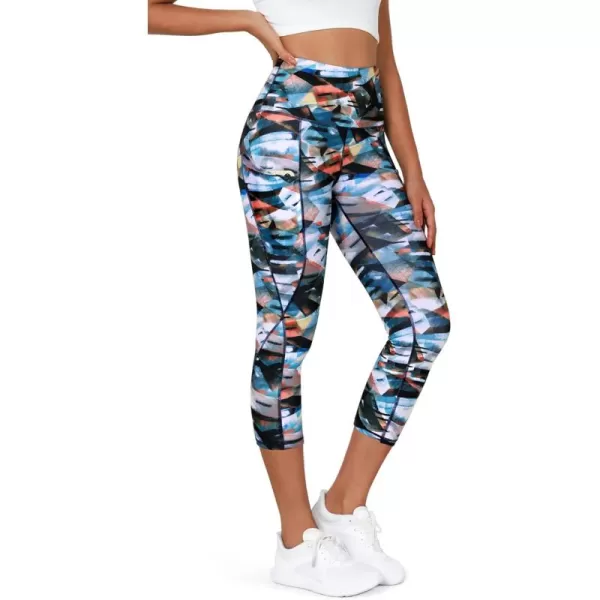 imageODODOS Womens High Waisted Yoga Leggings with Pockets Tummy Control Non See Through Workout Athletic Running Yoga PantsFine Art