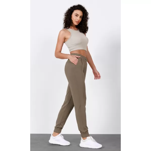 imageODODOS Womens Modal Soft Jogger Pants with Pockets Adjustable Shockcord High Waist Sweatpants Casual Lounge PantsEspresso