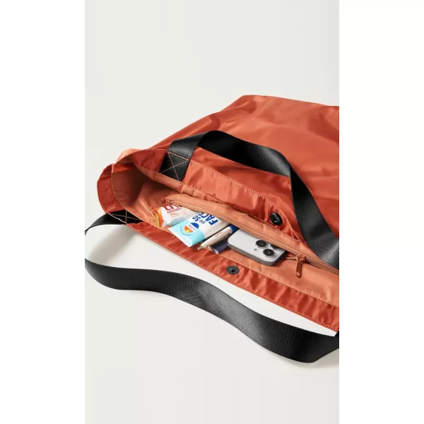 imageODODOS 36L Oversized Tote Bag Large Capacity Lightweight Shoulder Bags for Gym Workout Shopping Beach TravelCoral Red