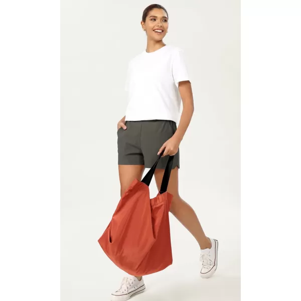 imageODODOS 36L Oversized Tote Bag Large Capacity Lightweight Shoulder Bags for Gym Workout Shopping Beach TravelCoral Red