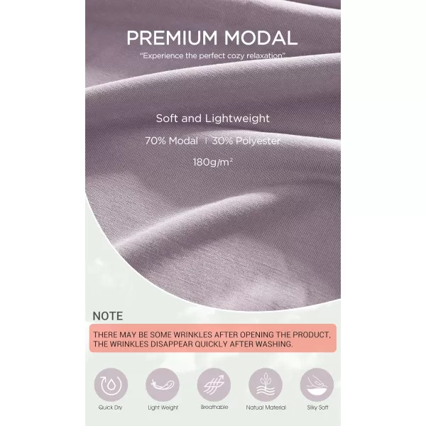 imageODODOS Cinchable Midi Skirt for Women Modal Soft Breezy Summer Beach Coverups Ruched Slit SkirtsLavender