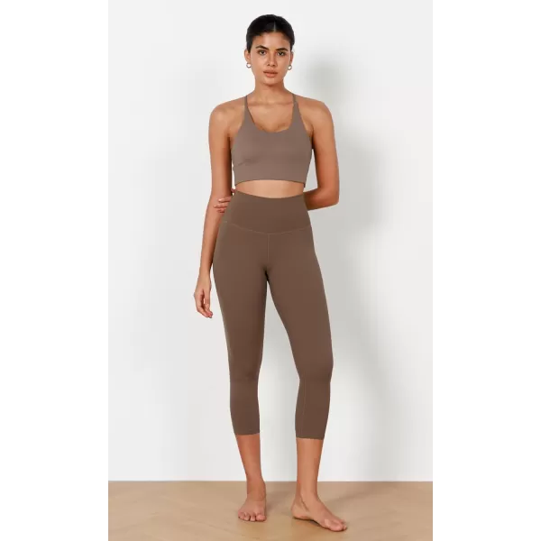 imageODODOS ODCLOUD 2Pack Buttery Soft Lounge Yoga Capris for Women 14quot  19quot  21quot High Waist Capri LeggingsBlackbrunette