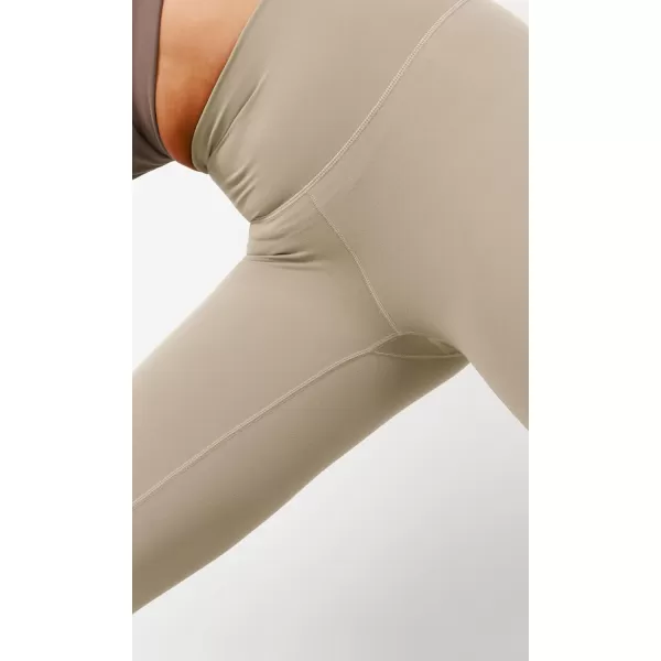 imageODODOS ODCLOUD 2Pack Buttery Soft Lounge Yoga Capris for Women 14quot  19quot  21quot High Waist Capri LeggingsBlackshaker Beige