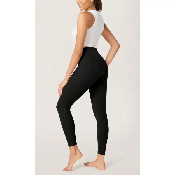 imageODODOS ODCLOUD Buttery Soft Lounge Yoga Leggings with Pockets for Women 23quot  25quot 28quot High Waist Yoga PantsBlack