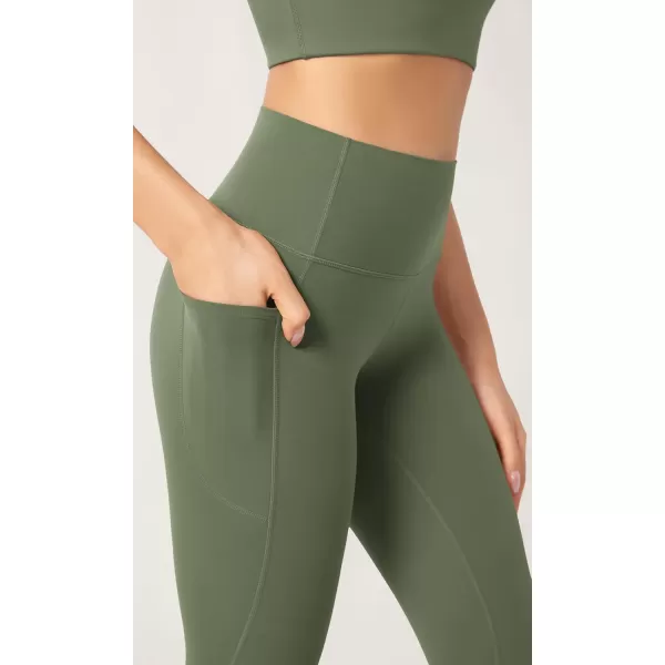 imageODODOS ODCLOUD Buttery Soft Lounge Yoga Leggings with Pockets for Women 23quot  25quot 28quot High Waist Yoga PantsDark Olive