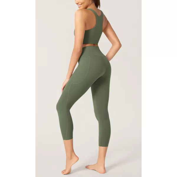 imageODODOS ODCLOUD Buttery Soft Lounge Yoga Leggings with Pockets for Women 23quot  25quot 28quot High Waist Yoga PantsDark Olive