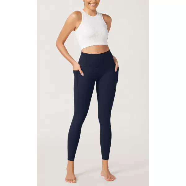 imageODODOS ODCLOUD Buttery Soft Lounge Yoga Leggings with Pockets for Women 23quot  25quot 28quot High Waist Yoga PantsDeep Navy