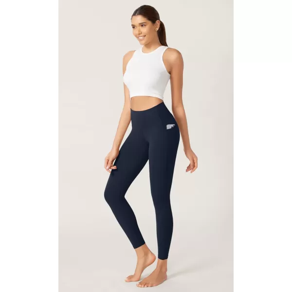 imageODODOS ODCLOUD Buttery Soft Lounge Yoga Leggings with Pockets for Women 23quot  25quot 28quot High Waist Yoga PantsDeep Navy