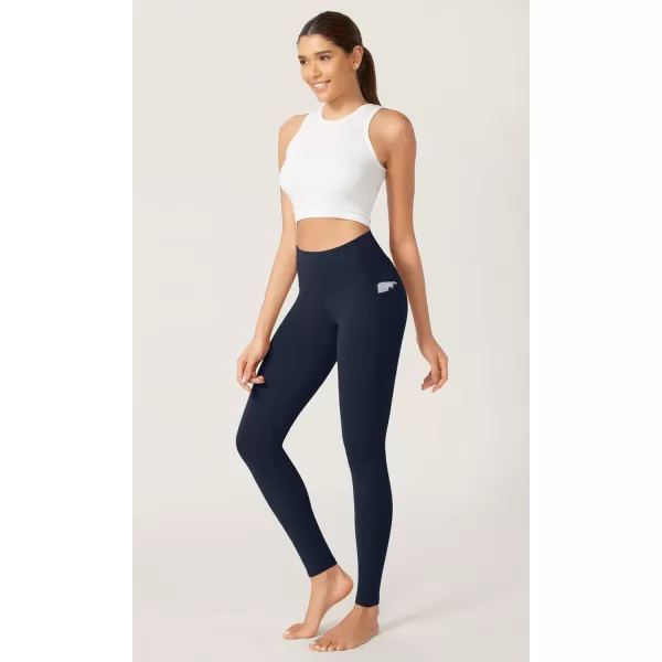imageODODOS ODCLOUD Buttery Soft Lounge Yoga Leggings with Pockets for Women 23quot  25quot 28quot High Waist Yoga PantsDeep Navy
