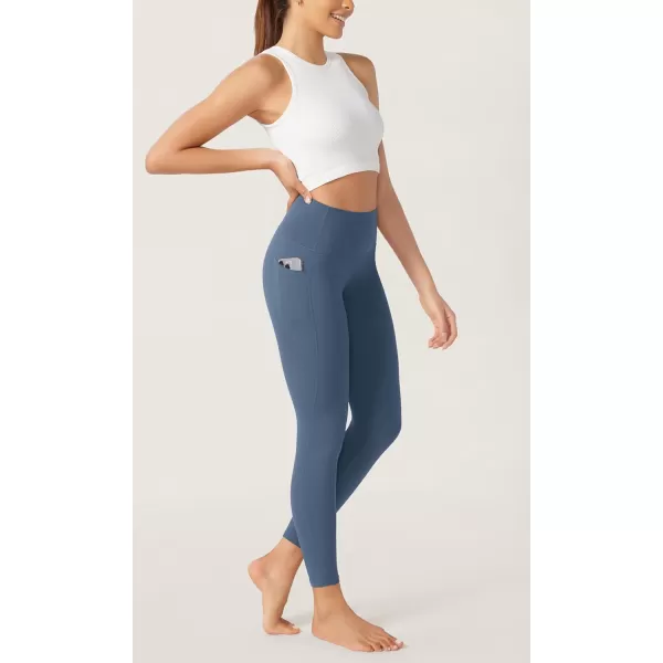 imageODODOS ODCLOUD Buttery Soft Lounge Yoga Leggings with Pockets for Women 23quot  25quot 28quot High Waist Yoga PantsInk Blue