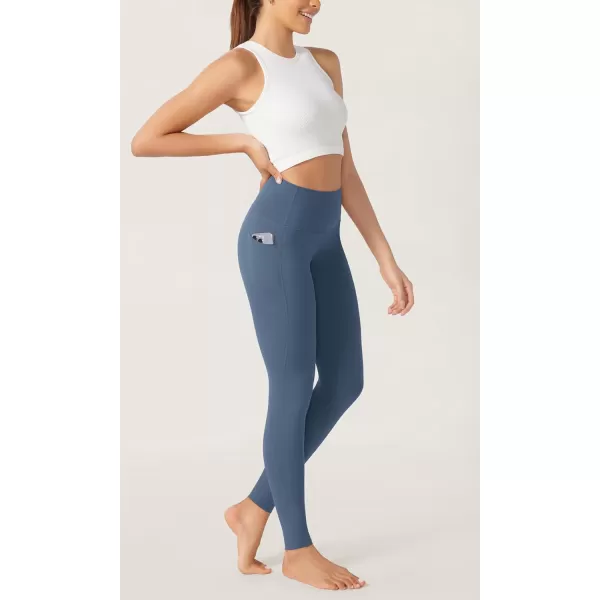 imageODODOS ODCLOUD Buttery Soft Lounge Yoga Leggings with Pockets for Women 23quot  25quot 28quot High Waist Yoga PantsInk Blue