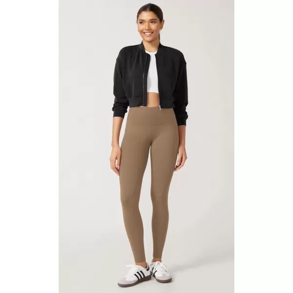 imageODODOS ODCLOUD Buttery Soft Lounge Yoga Leggings with Pockets for Women 23quot  25quot 28quot High Waist Yoga PantsLight Brown