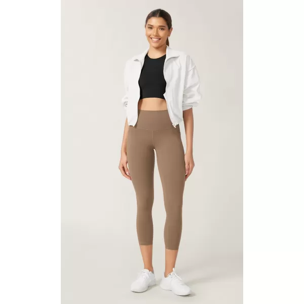 imageODODOS ODCLOUD Buttery Soft Lounge Yoga Leggings with Pockets for Women 23quot  25quot 28quot High Waist Yoga PantsLight Brown