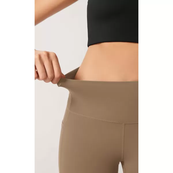 imageODODOS ODCLOUD Buttery Soft Lounge Yoga Leggings with Pockets for Women 23quot  25quot 28quot High Waist Yoga PantsLight Brown