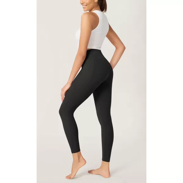 imageODODOS ODCLOUD Buttery Soft Lounge Yoga Leggings with Pockets for Women 23quot  25quot 28quot High Waist Yoga PantsOnyx Black Grey