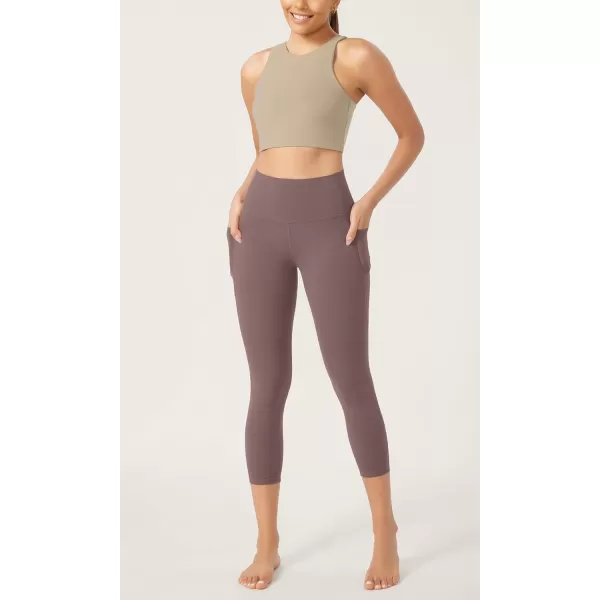 imageODODOS ODCLOUD Buttery Soft Lounge Yoga Leggings with Pockets for Women 23quot  25quot 28quot High Waist Yoga PantsPurple Taupe