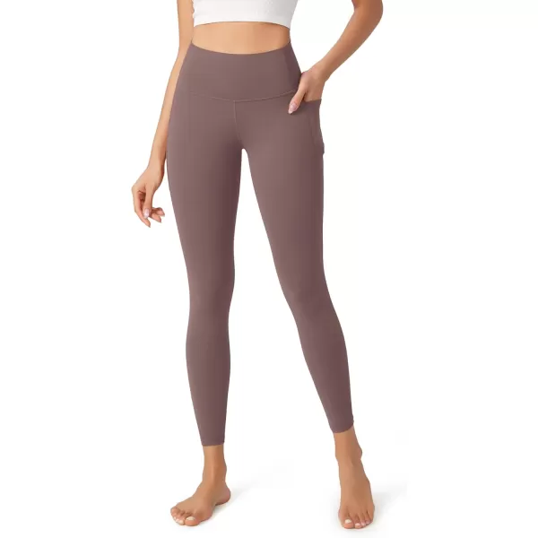 imageODODOS ODCLOUD Buttery Soft Lounge Yoga Leggings with Pockets for Women 23quot  25quot 28quot High Waist Yoga PantsPurple Taupe