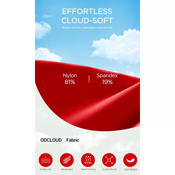 imageODODOS ODCLOUD Buttery Soft Lounge Yoga Leggings with Pockets for Women 23quot  25quot 28quot High Waist Yoga PantsRed