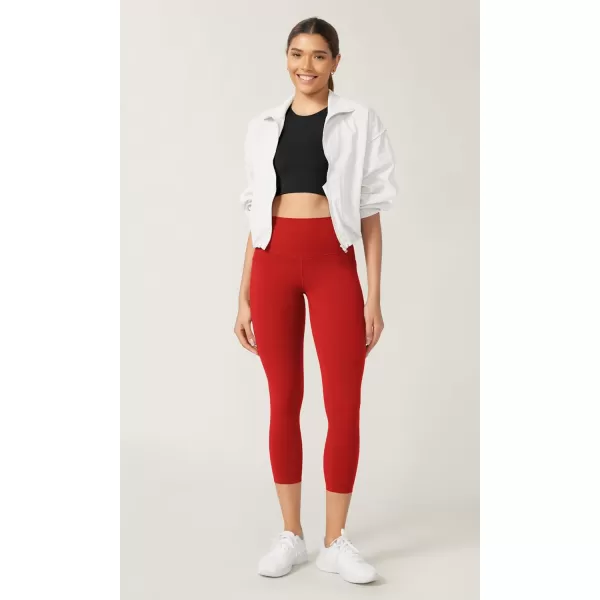 imageODODOS ODCLOUD Buttery Soft Lounge Yoga Leggings with Pockets for Women 23quot  25quot 28quot High Waist Yoga PantsRed