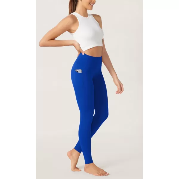 imageODODOS ODCLOUD Buttery Soft Lounge Yoga Leggings with Pockets for Women 23quot  25quot 28quot High Waist Yoga PantsRoyal Blue