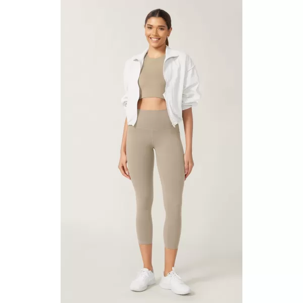 imageODODOS ODCLOUD Buttery Soft Lounge Yoga Leggings with Pockets for Women 23quot  25quot 28quot High Waist Yoga PantsShaker Beige