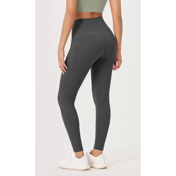 imageODODOS ODLEX 78 High Waist Workout Leggings with Pockets for Women 25quot28quot Tummy Control Athletic Yoga PantsCharcoal