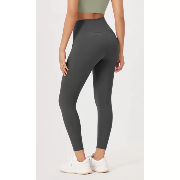 imageODODOS ODLEX 78 High Waist Workout Leggings with Pockets for Women 25quot28quot Tummy Control Athletic Yoga PantsCharcoal