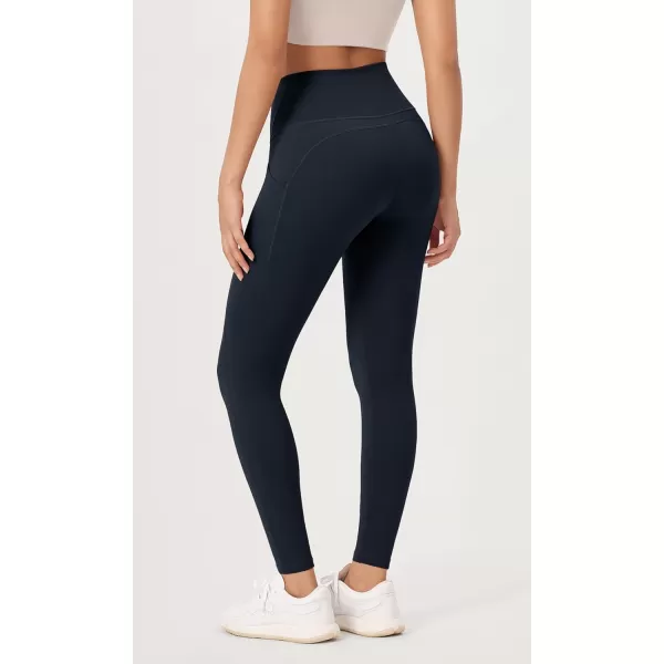 imageODODOS ODLEX 78 High Waist Workout Leggings with Pockets for Women 25quot28quot Tummy Control Athletic Yoga PantsDeep Navy