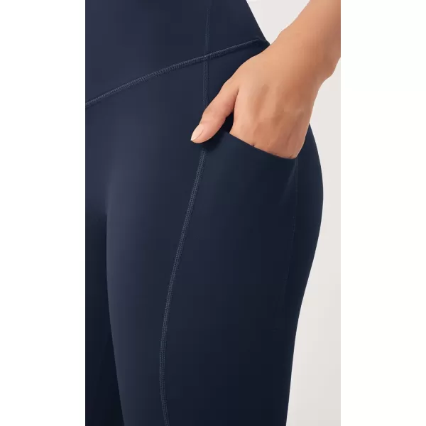 imageODODOS ODLEX 78 High Waist Workout Leggings with Pockets for Women 25quot28quot Tummy Control Athletic Yoga PantsNavy