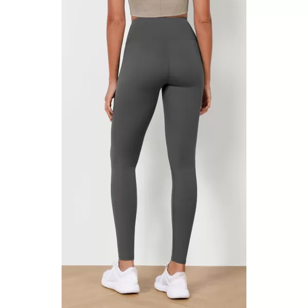 imageODODOS ODLEX High Waist 78 Length Workout Leggings for Women 25quot28quot Tummy Control Athletic Running LeggingsCharcoal