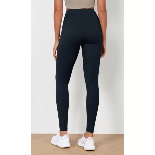 imageODODOS ODLEX High Waist 78 Length Workout Leggings for Women 25quot28quot Tummy Control Athletic Running LeggingsDeep Navy