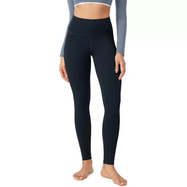 imageODODOS ODLEX High Waist 78 Length Workout Leggings for Women 25quot28quot Tummy Control Athletic Running LeggingsDeep Navy