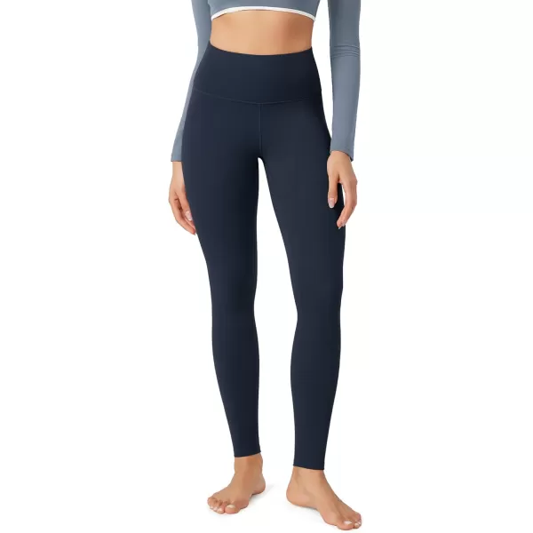 imageODODOS ODLEX High Waist 78 Length Workout Leggings for Women 25quot28quot Tummy Control Athletic Running LeggingsNavy