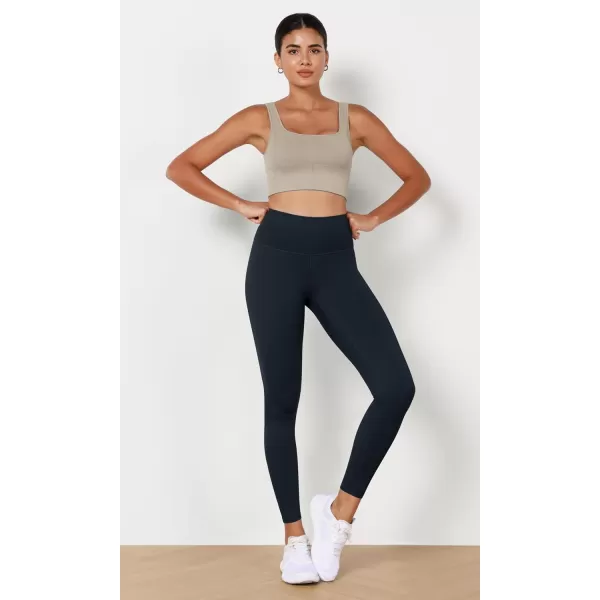 imageODODOS ODLEX High Waist 78 Length Workout Leggings for Women 25quot28quot Tummy Control Athletic Running LeggingsNavy