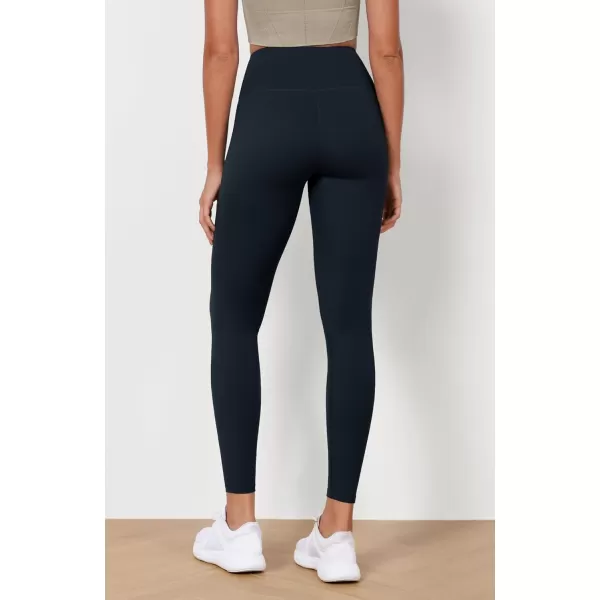 imageODODOS ODLEX High Waist 78 Length Workout Leggings for Women 25quot28quot Tummy Control Athletic Running LeggingsNavy