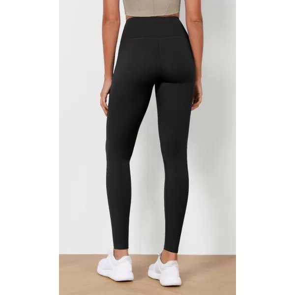 imageODODOS ODLEX High Waist 78 Length Workout Leggings for Women 25quot28quot Tummy Control Athletic Running LeggingsOnyx Black Grey