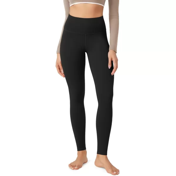 imageODODOS ODLEX High Waist 78 Length Workout Leggings for Women 25quot28quot Tummy Control Athletic Running LeggingsOnyx Black Grey