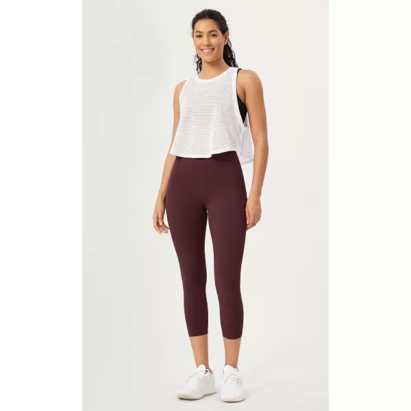 imageODODOS ODCLOUD Buttery Soft Lounge Yoga Leggings for Women 23quot  25quot 28quot High Waist Yoga PantsBurgundy