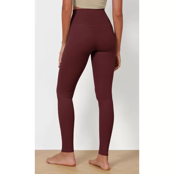 imageODODOS ODCLOUD Buttery Soft Lounge Yoga Leggings for Women 23quot  25quot 28quot High Waist Yoga PantsBurgundy