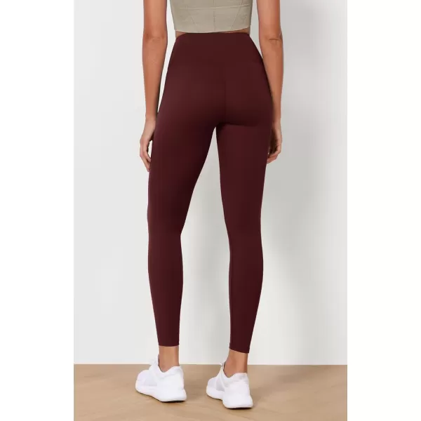 imageODODOS ODLEX 2Pack High Waist 78 Length Workout Leggings for Women 25quot  28quot Tummy Control Atheltic Yoga PantsBlackburgundy