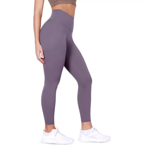 imageODODOS BodyHugging Workout Leggings with Back Pocket for Women 25quot 28quot High Waist Yoga PantsAsh Violet