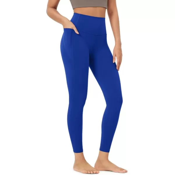 imageODODOS ODLIFT 20 Compression Leggings with Pockets for Women 25quot High Waist 78 Workout Running Yoga PantsRoyal Blue