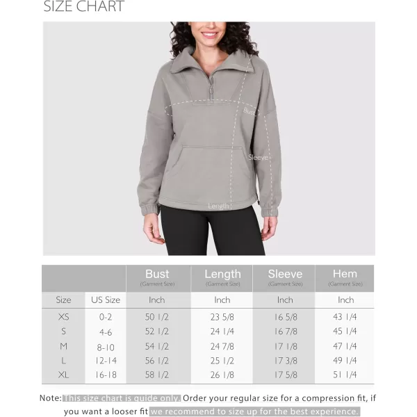 imageODODOS Cinchable Sweatshirts for Women Funnel Neck Half Zipper Hoodies Fleece Lined Oversized PulloverHeather Grey